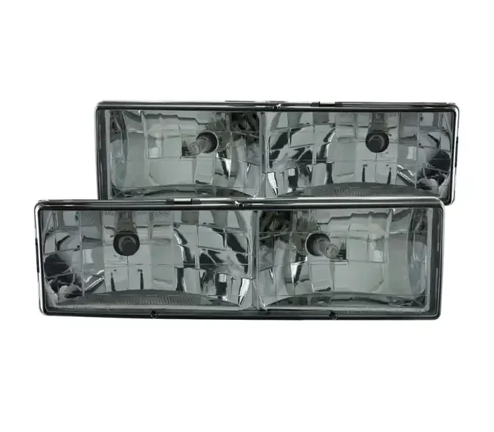 ANZO USA Chevrolet K1500 Crystal Headlights W/ Smoke Lens 111061