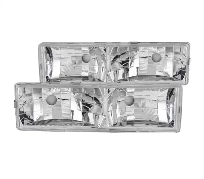 ANZO USA Chevrolet Tahoe Crystal Headlights Chrome W/O Bulbs 111136