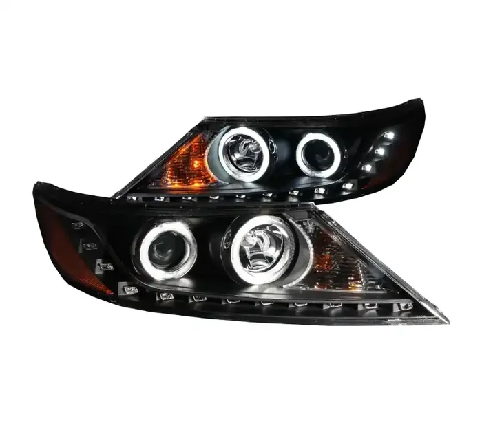 ANZO USA Kia Sorento Projector Headlights W/ Halo Black (Ccfl) 111248