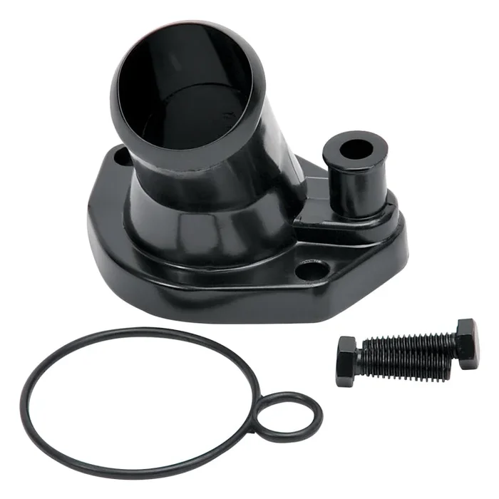Edelbrock Steel Water Neck for Ford Small Block Windsor – Black