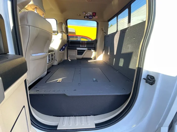 Ford Super Duty F250-F550 2017-Present 4th & 5th Gen. Crew Cab – Second Row Seat Delete Plate System