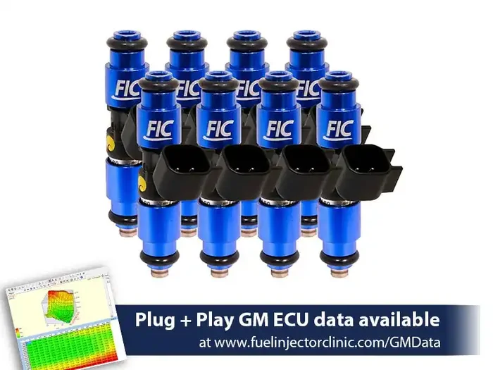 Fuel Injector Clinic – 1440cc (160 lbs/hr at OE 58 PSI fuel pressure) FIC Fuel Injector Clinic Injector Set for LS1 engines (High-Z) (IS301-1440H)