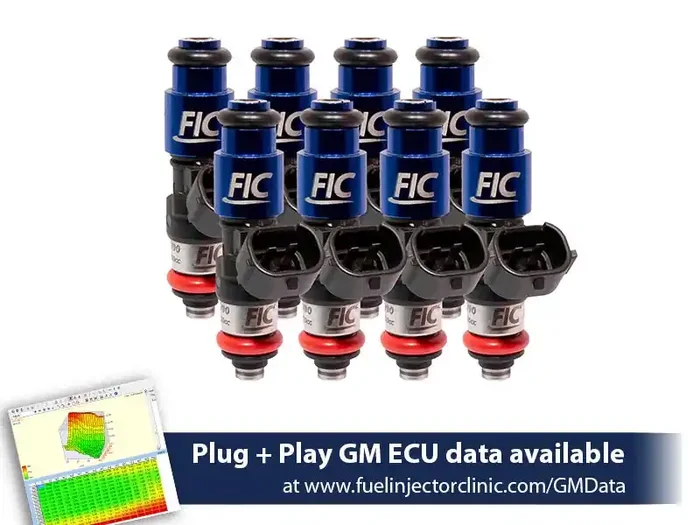Fuel Injector Clinic – 2150cc (240 lbs/hr at OE 58 PSI fuel pressure) FIC Fuel Injector Clinic Injector Set for LS2 engines (High-Z) (IS302-2150H)
