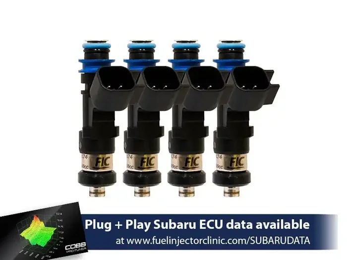 Fuel Injector Clinic – 650cc Subaru WRX(‘02-‘14)/STi (‘07+) Fuel Injector Clinic Injector Set (High-Z). (IS175-0650H)