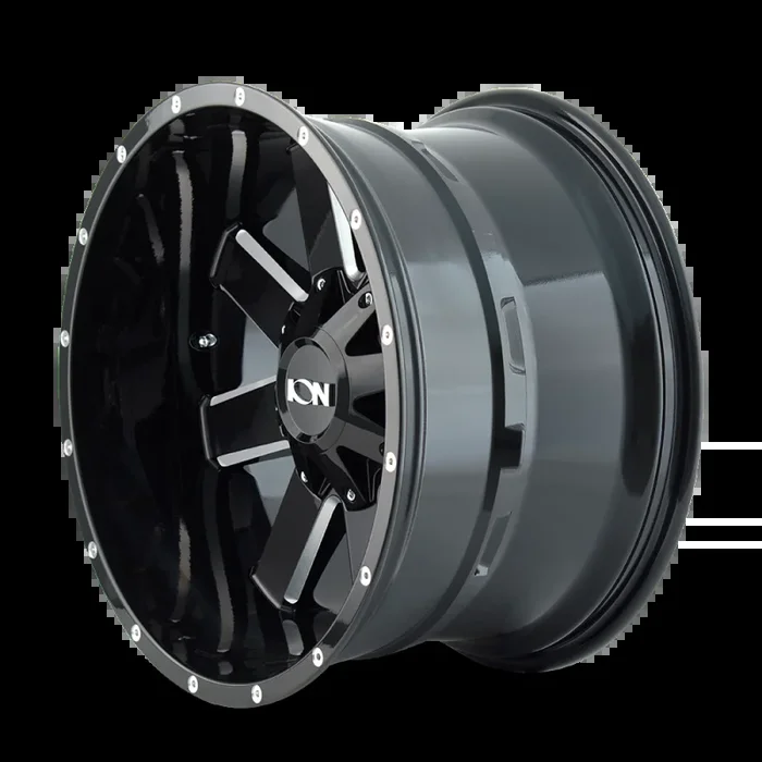 ION Type 141 20×10 / 6×135 BP / -19mm Offset / 106mm Hub Gloss Black Milled Wheel