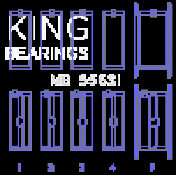 King Engine Bearings Chevrolet 396/400/427/502 (Undersize 0.30in) SI-Series Main Bearing Set