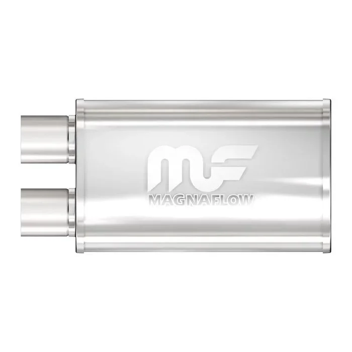 Magnaflow Muffler (2.5 ” – 5 ” x 8 ” Oval- 14 ” Body – 17 ” Overall – Offset / Offset Same End) 14210