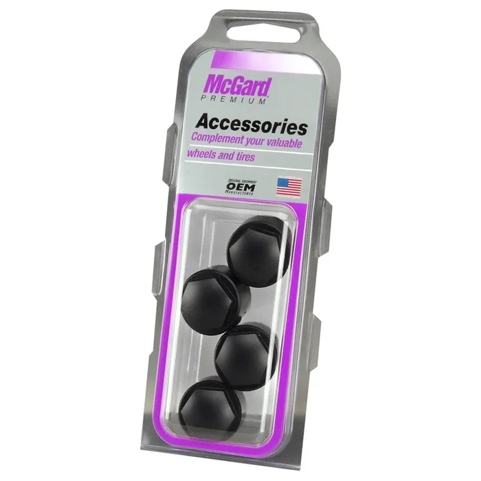 McGard Black Nylon Caps / For use with Part No. 24010-24013 (70005)