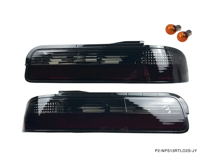 P2M – NISSAN S13 SILVIA 2PCS SMOKED REAR TAIL LIGHT KIT [LED VERSION] (P2-NPS13RTL02S-JY)