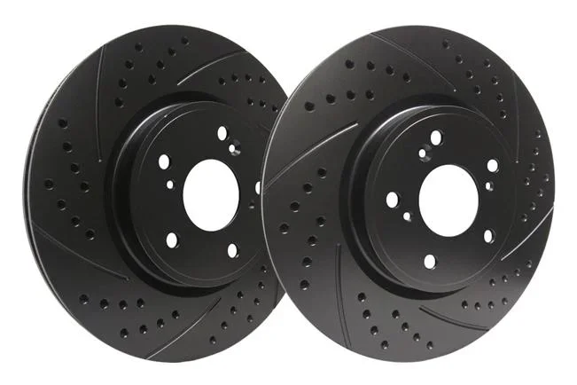 SP Performance 276mm Drilled And Slotted Front Brake Rotors | 1992-1994 Audi S4 and 1995-1997 Audi S6 (F01-066)