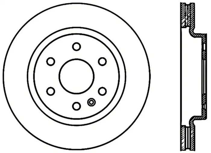 Stoptech 2008 – 2017 Buick Enclave / 09-17 Chevy Traverse Front Brake Rotor (Non Directional)