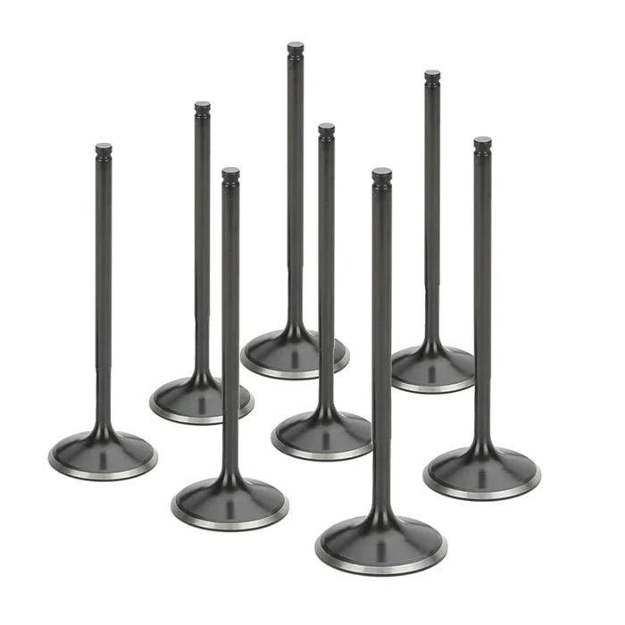 Supertech Flat Face Black Nitride Intake Valve – Set of 8 | Multiple Acura/Honda Fitments (HIVN-100F-8)