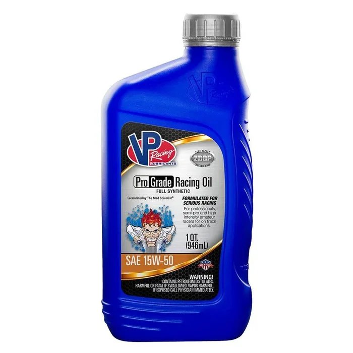 VP Racing Synthetic SAE 15W-50 Pro Grade Racing Oil – 1QT (2755)