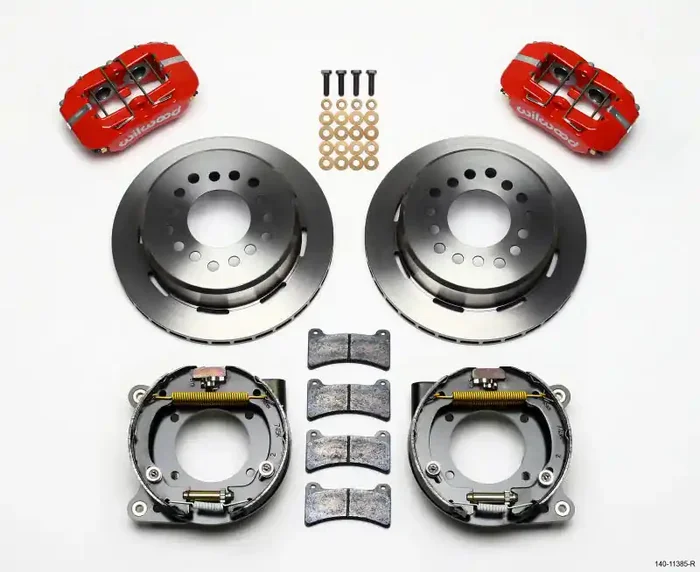 Wilwood Dynapro Low-Profile 11.00in P-Brake Kit – Red Chevy C-10 2.42 Offset 5-lug