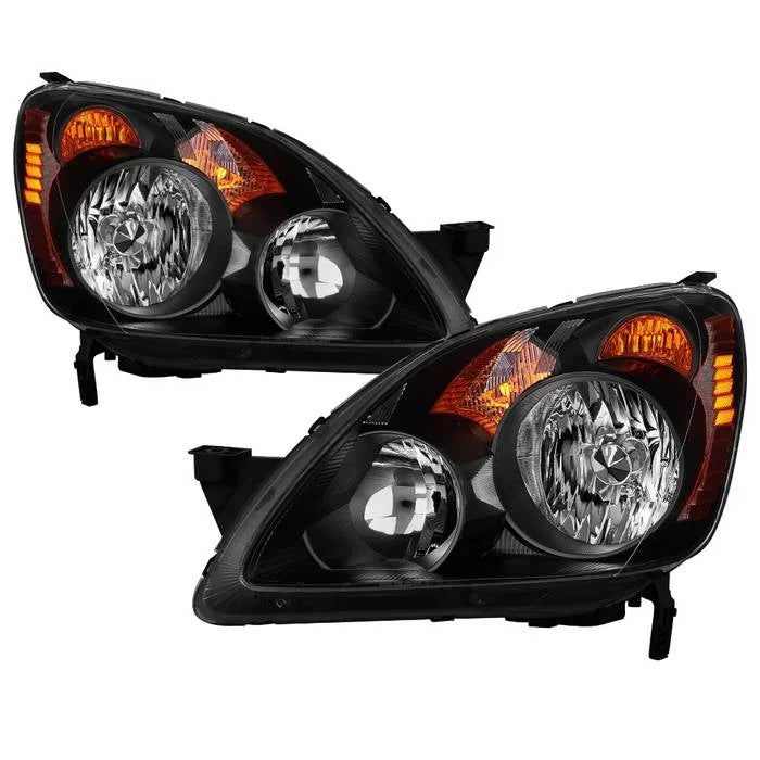 Xtune Headlights Honda CR-V (05-06) [Halogen Models Only] Chrome or Black w/ Amber Turn Signal Lights