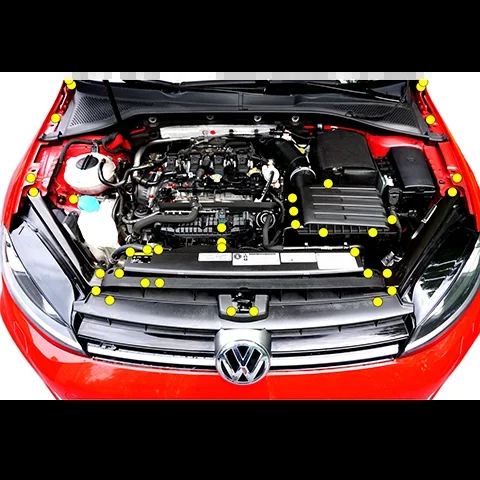 ZSPEC “Stage 1 ” Dress Up Bolts® Stainless/Billet Fastener Kit | 2015+ VW Golf R MK7 (00843612135049)